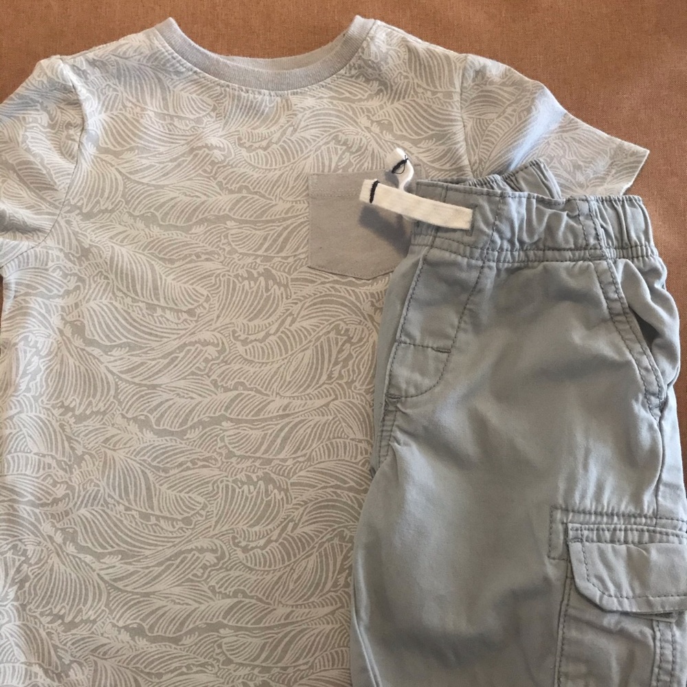 Grey Shirt & Short Set